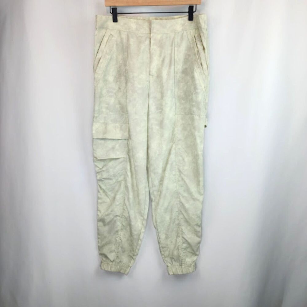 Fabletics Women's Dried Sage Tie Texture Cargo Joggers Size L